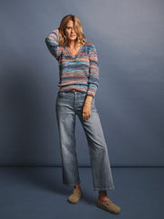 Tallulah cotton v-neck sweater