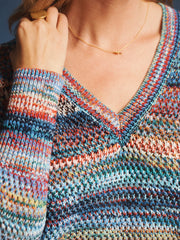 Tallulah cotton v-neck sweater