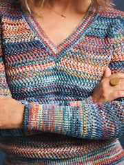 Tallulah cotton v-neck sweater