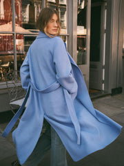Tasha wool rich coat - Azure Blue | NRBY Clothing