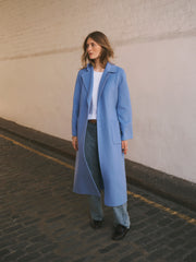 Tasha wool rich coat - Azure Blue | NRBY Clothing