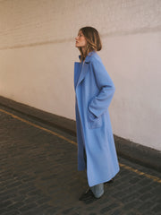 Tasha wool rich coat - Azure Blue | NRBY Clothing