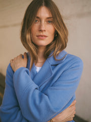 Tasha wool rich coat - Azure Blue | NRBY Clothing