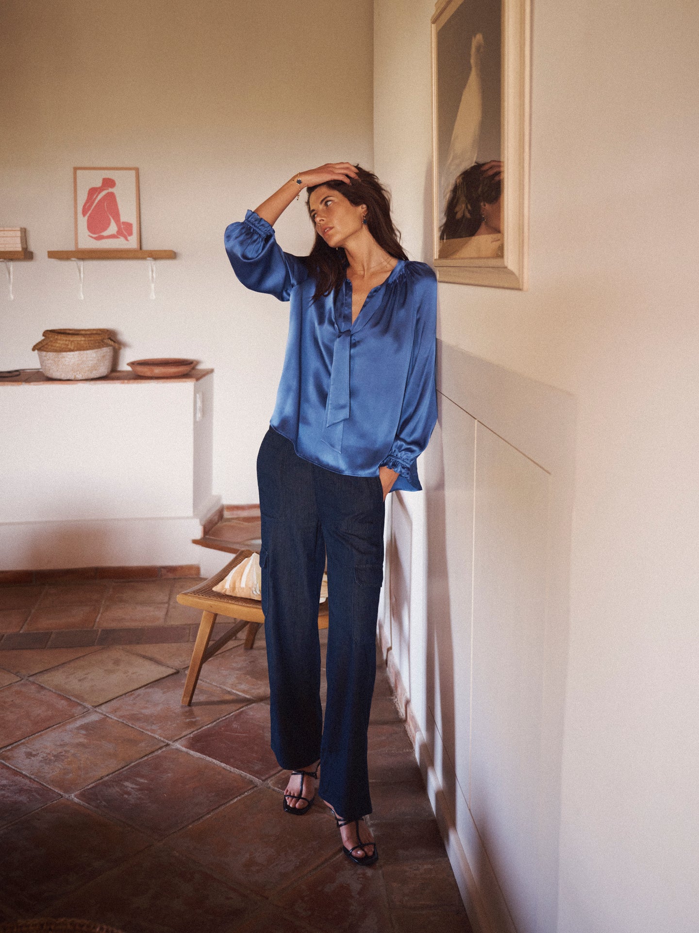 Camilla Tencel™ cargo pant - Ink Blue