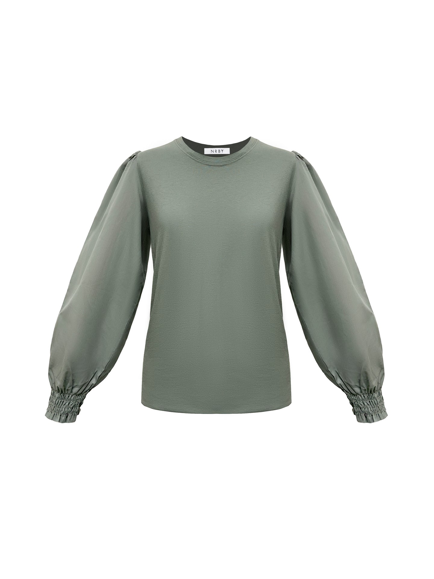 Teddy cotton crew neck T-Shirt - Khaki