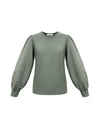 Teddy cotton crew neck T-Shirt - Khaki