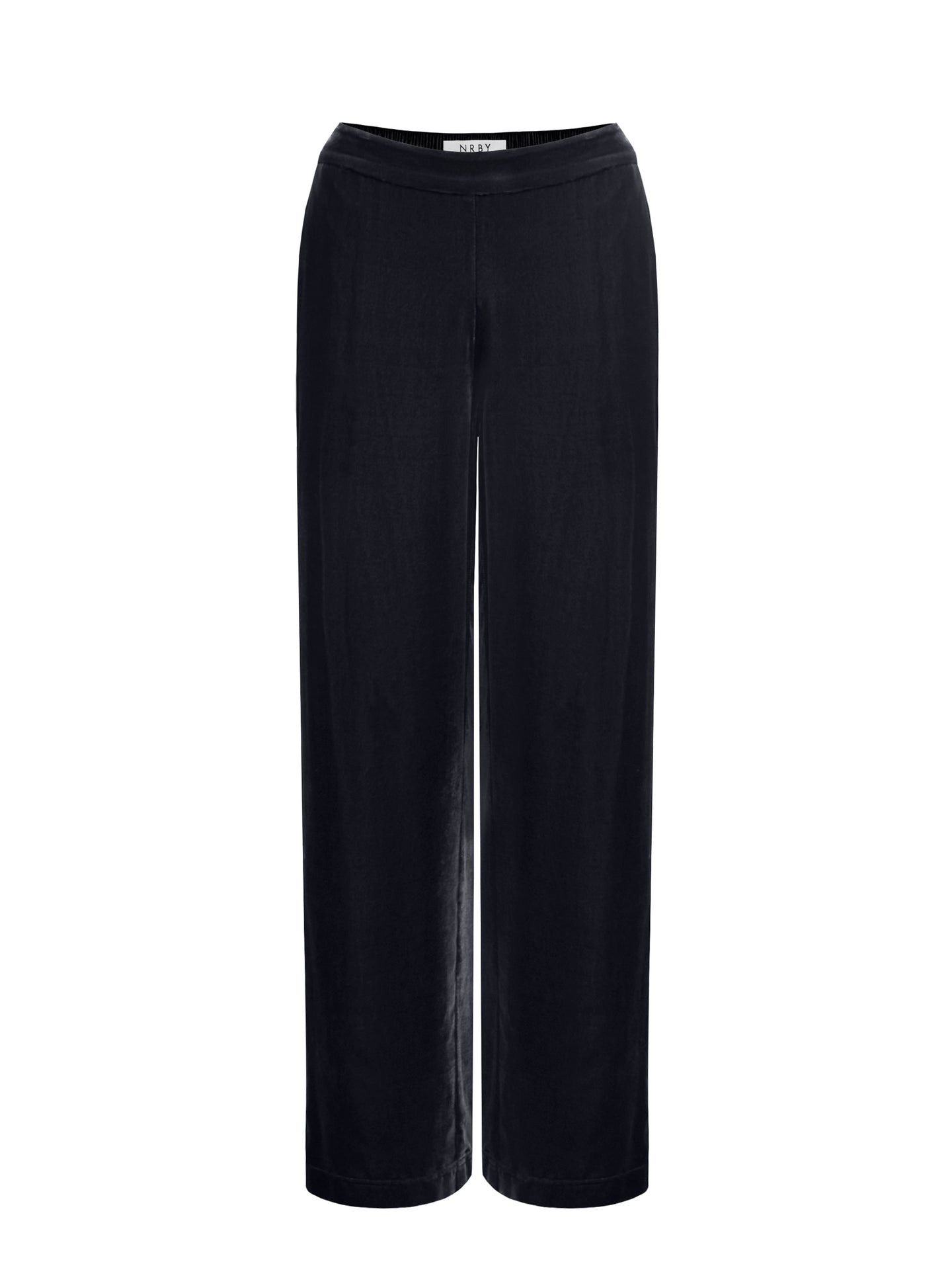 Thea silk blend velvet trouser - Carbon