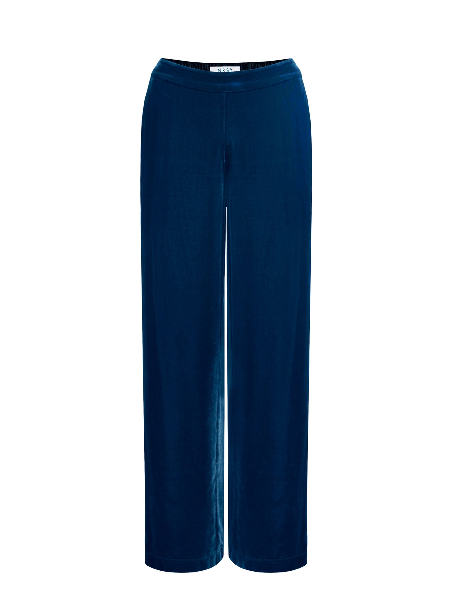 Thea silk blend velvet trouser - Peacock