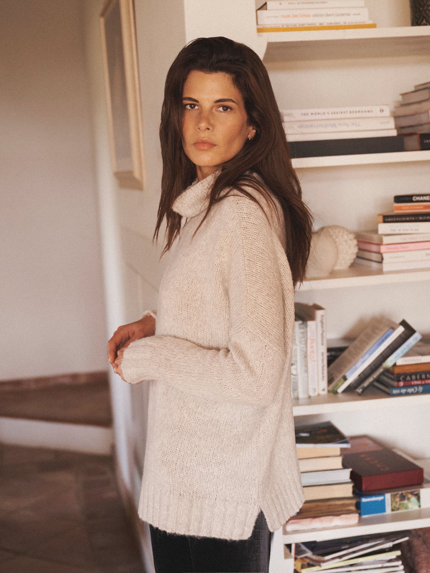 Jana alpaca blend sweater - Silver Grey