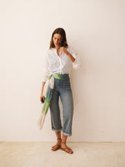 Casey denim crop jean - Light wash | NRBY Clothing