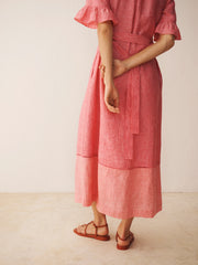 Tonia linen dress - Cherry Red | NRBY Clothing