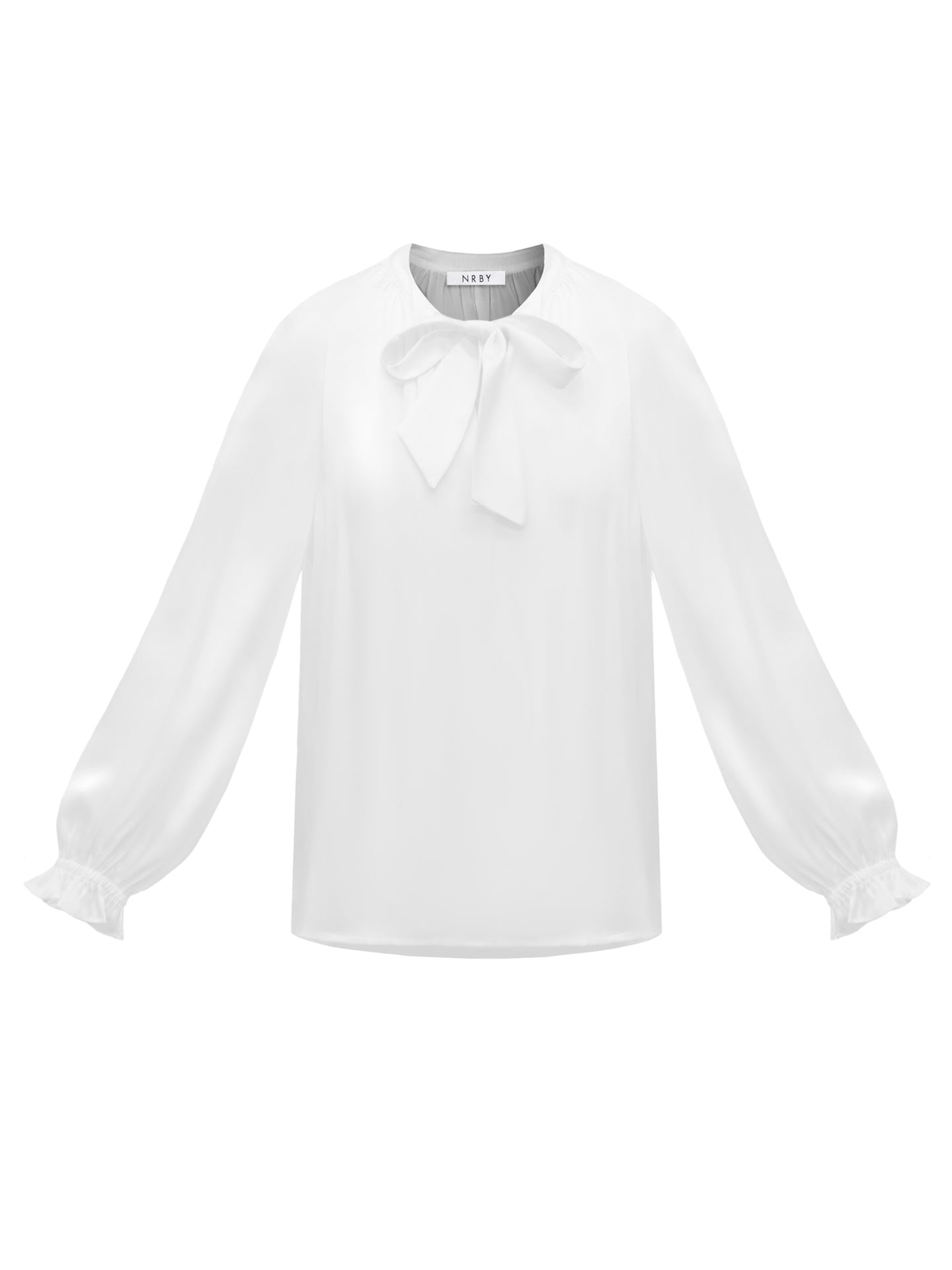 Teagan silk satin shirt - Ivory