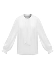 Teagan silk satin shirt - Ivory