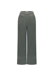 Thea satin trouser - Khaki