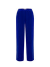 Thea velvet side stripe trouser - Lapis Blue / Midnight