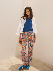 Thea silk kilim print trouser | NRBY Clothing