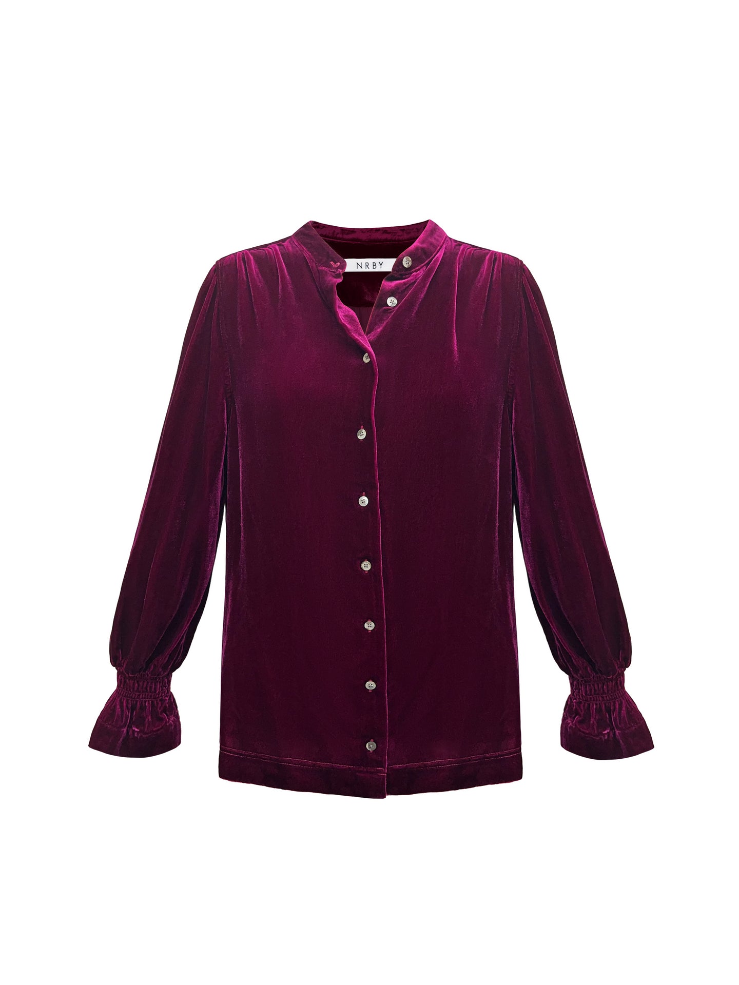 Toni velvet shirt - Damson