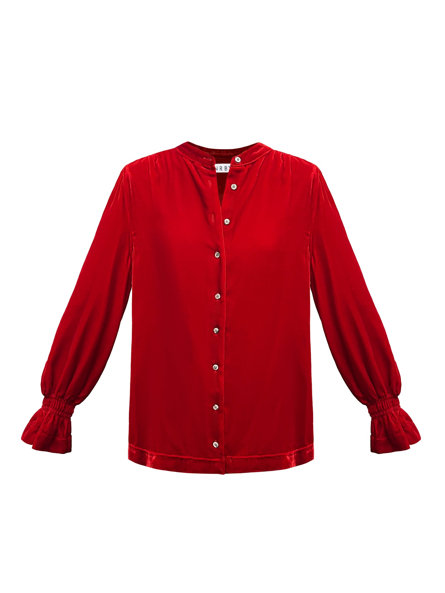 Toni velvet shirt - Ruby