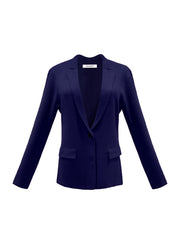 Lima knitted cotton cashmere jacket - Navy | NRBY Clothing