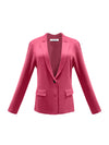 Lima cotton cashmere knit jacket - Cherry Pink