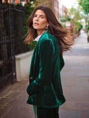 New May Velvet Jacket - Forest
