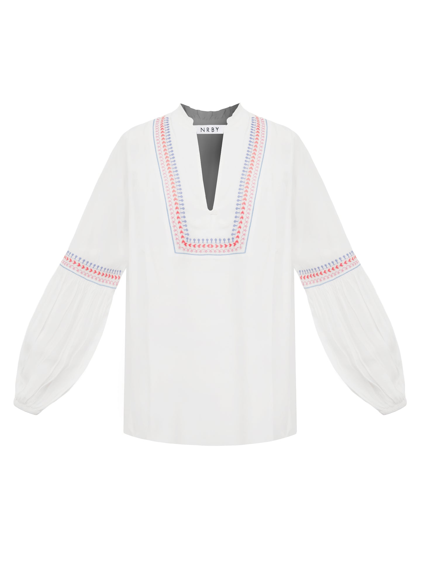 Vaila embroidered top - White