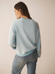 Vida cotton sweatshirt - Aqua
