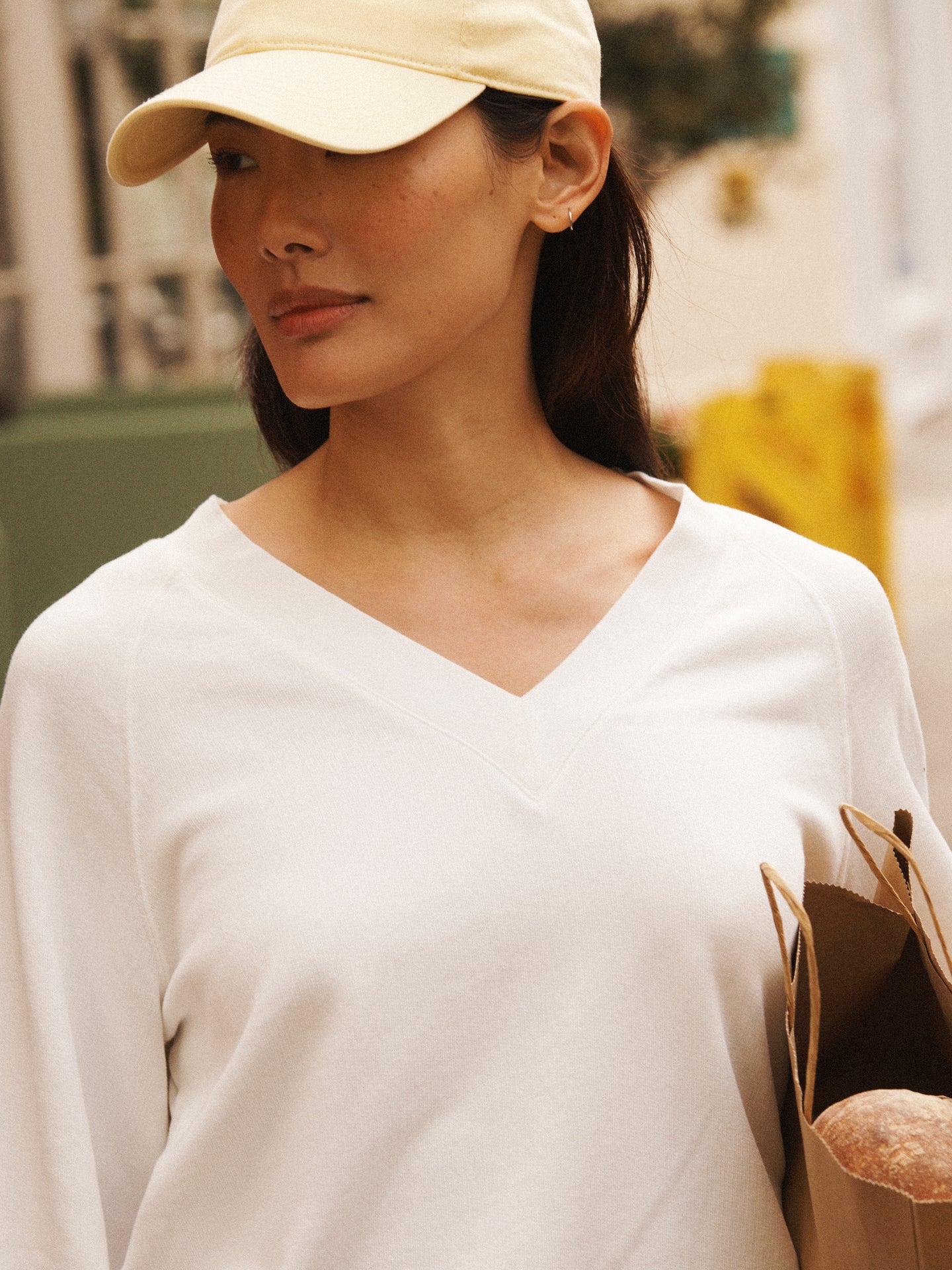 Vida cotton sweatshirt - Soft White