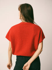Vinni alpaca blend sleeveless knit - Red