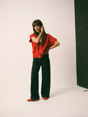 Vinni alpaca blend sleeveless knit - Red