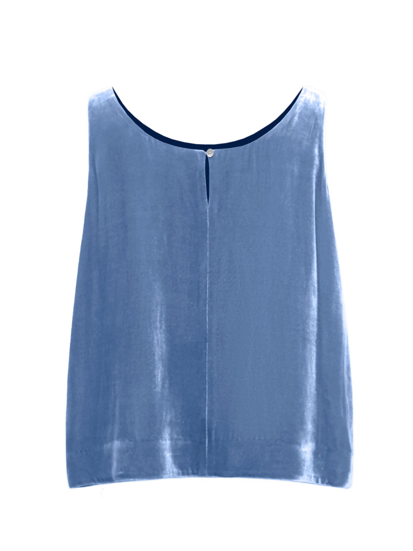 Violet silk blend velvet vest - Chambray