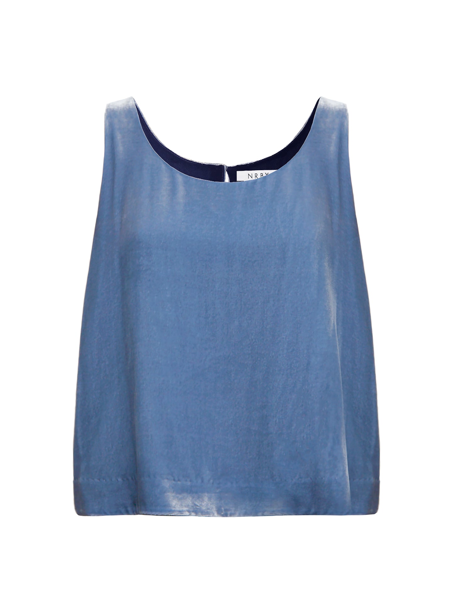 Violet silk blend velvet vest - Chambray