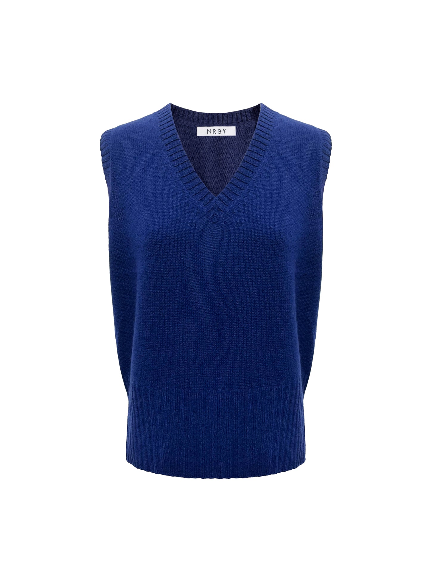 Vee cashmere tank - Navy