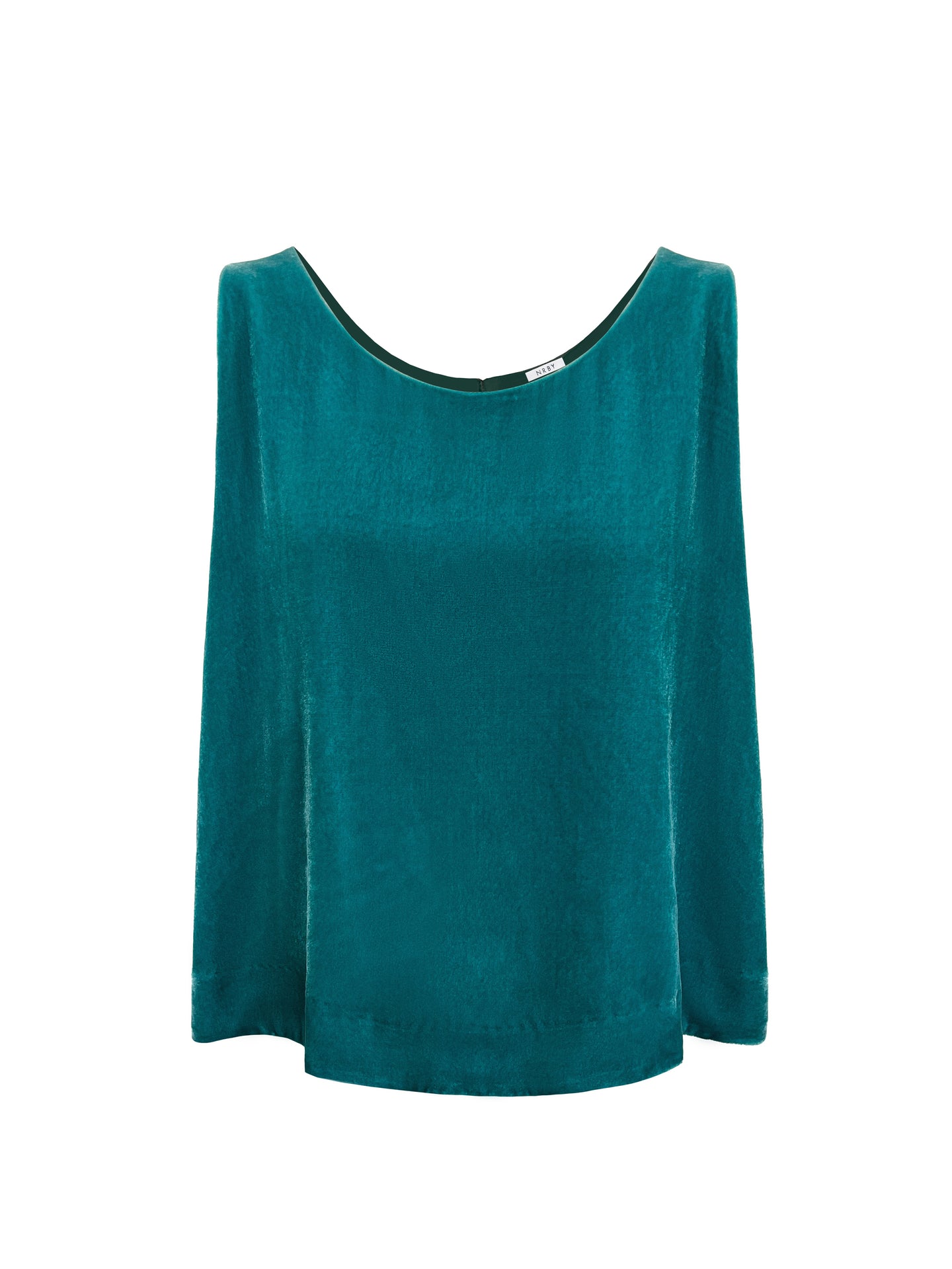 Violet velvet vest - Sea Green