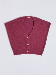 Vinni alpaca blend sleeveless knit - Plum Noir