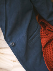 Mikki suede jacket -Indigo | NRBY Clothing