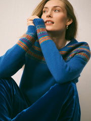 Yasmin fairisle sweater - Blue | NRBY Clothing
