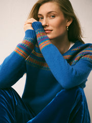 Yasmin fairisle sweater - Blue | NRBY Clothing