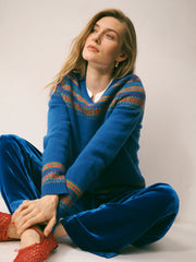 Yasmin fairisle sweater - Blue | NRBY Clothing