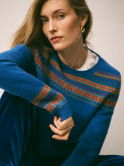 Yasmin fairisle sweater - Blue | NRBY Clothing