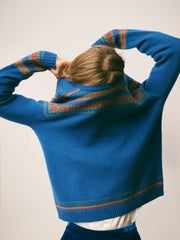 Yasmin fairisle sweater - Blue | NRBY Clothing