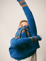 Yasmin fairisle sweater - Blue | NRBY Clothing