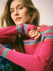 Yasmin fairisle sweater - Pink | NRBY Clothing