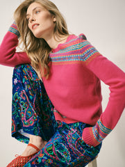 Yasmin fairisle sweater - Pink | NRBY Clothing