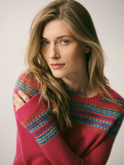 Yasmin fairisle sweater - Pink | NRBY Clothing