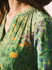 Zafia silk garden path print dress | NRBY Clothing