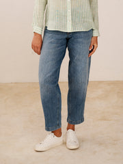 Rowan denim barrel leg jean - Light Wash