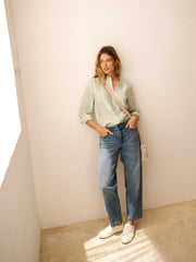 Rowan denim barrel leg jean - Light Wash