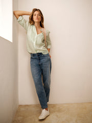 Rowan denim barrel leg jean - Light Wash