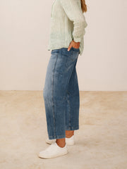 Rowan denim barrel leg jean - Light Wash